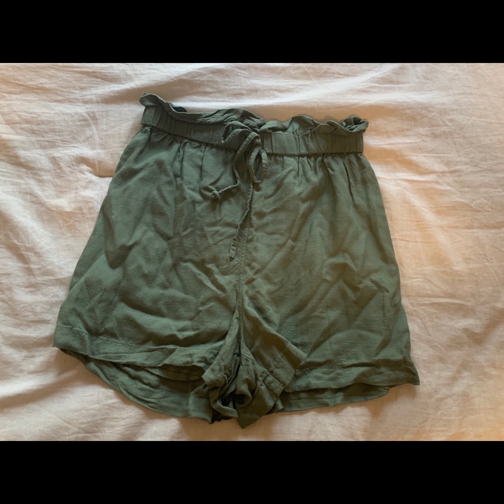 Green flowy shorts from Francesca’s!